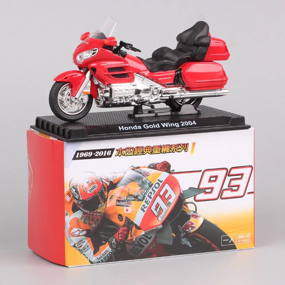 EZ Tiny 1/24 Scale Honda CB750 CB1300 CB1100r Goldwing Valkyrie VFR750R RC30 Gorilla Spring  Motorcycle Model Toy Vehicles Bike