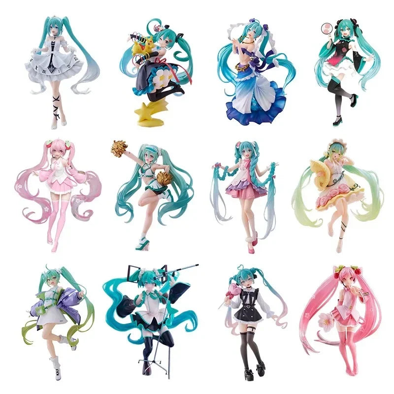 EZ Hatsune Miku Mini Blind Box Anime Figure Lovely Design Japanese Style Cute Girl Decoration Toy Perfect Gift for Miku Fans
