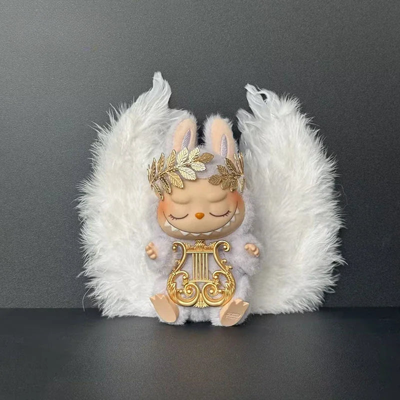 EZ For 15-17cm Labubu Doll Clothes Angel Wings Accordion Decoration Fashion Clothes Dolls Accessories For Labubu Outfits