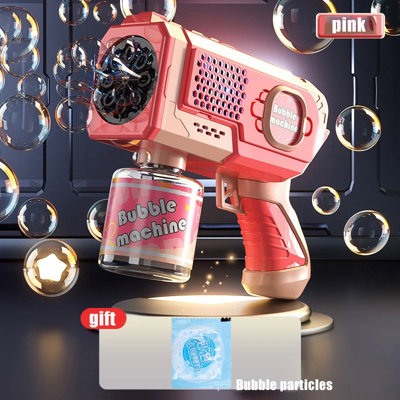 EZ Space Electric Automatic Bubble Machine Bubble Gun Summer Beach Bathing Outdoor Games Children Fantasy Kids Bubble Toy
