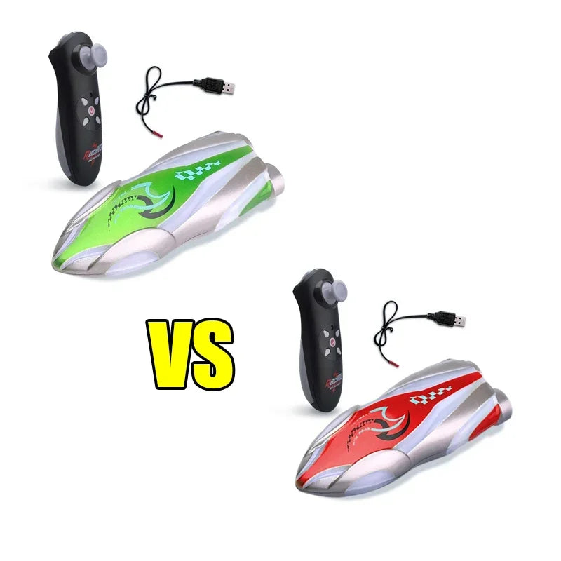 EZ Mini Remote Controlled Boat Rc Stunt Boats 360 Degree Radio Remote Controlled Ship with Led Light Pool Water Toy Pool Toys Boys