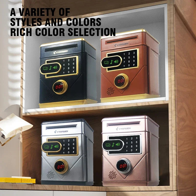 EZ Electronic Touch Screen Piggy Bank Safety Password Mini Intelligent Music Counting Money Coin Bank ATM Banks Toys For Kids Gift