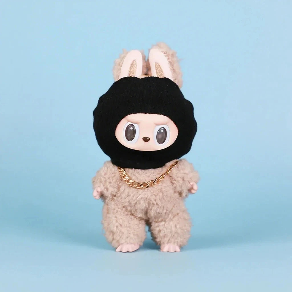 EZ For 15-17cm Labubu Doll Clothes Angel Wings Accordion Decoration Fashion Clothes Dolls Accessories For Labubu Outfits