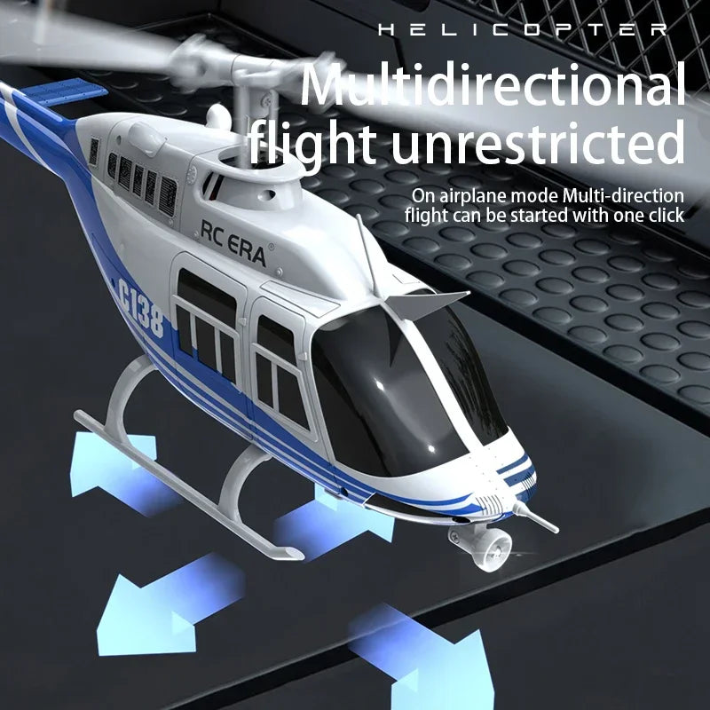 EZ RC ERA C138 1:36 Remote Control Simulation RC Bell 206 Helicopter Altitude Hold 2.4g Genuine 6axis Gyro