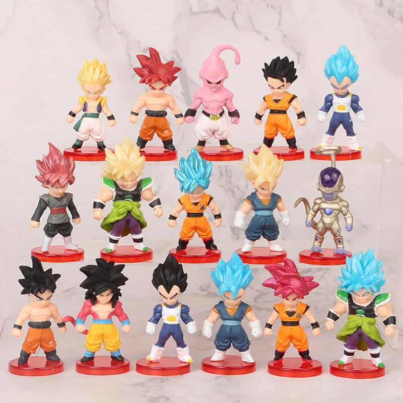 EZ Dragon Ball Action Figure SHF Super Saiyan Anime Figurine Movable and Modifiable Doll Model Collection Toys Gifts ﻿
