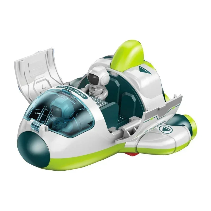 EZ Children Puzzle Space Toy Car Simulation Model Astronaut Rocket Spaceship Series Toy Car for Boys Gift