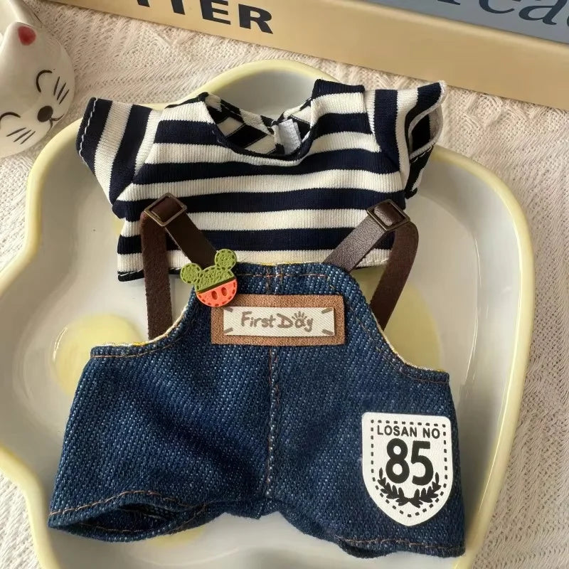 EZ Labubu Doll Hoodie Clothing Set – 17 cm (2-Piece Outfit)