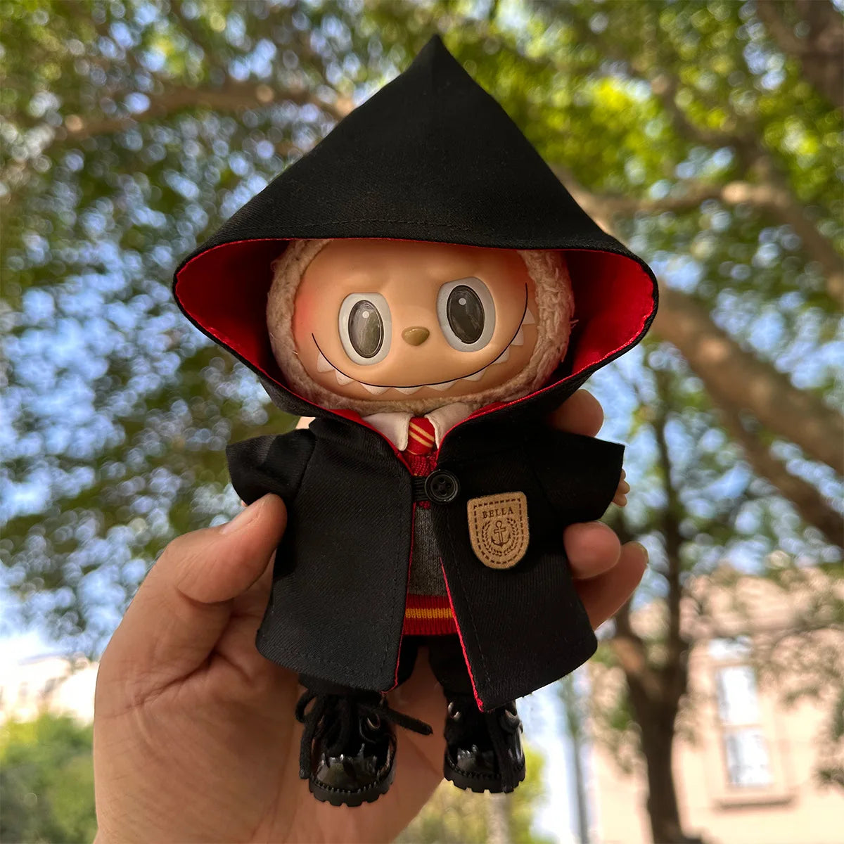 EZ New Labubu Doll Magic Academy Clothes Set Pendant Doll Clothes Decoration 15&17cm Size Doll Clothes Hog Warts School Uniform