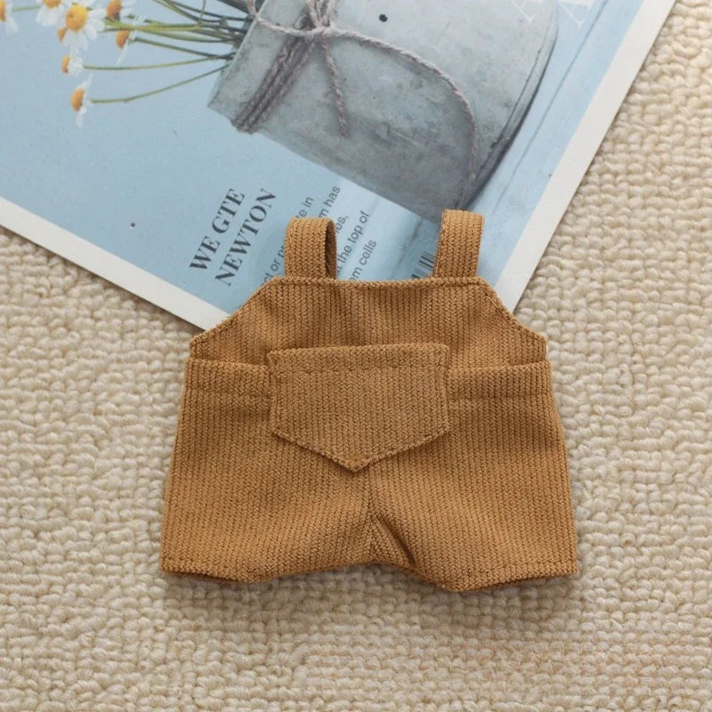 EZ Mini Doll'S Clothes Outfit Accessories For Korea Kpop Exo 15-17cm Labubu Idol V1 V2 Pocket overalls Clothing Gift