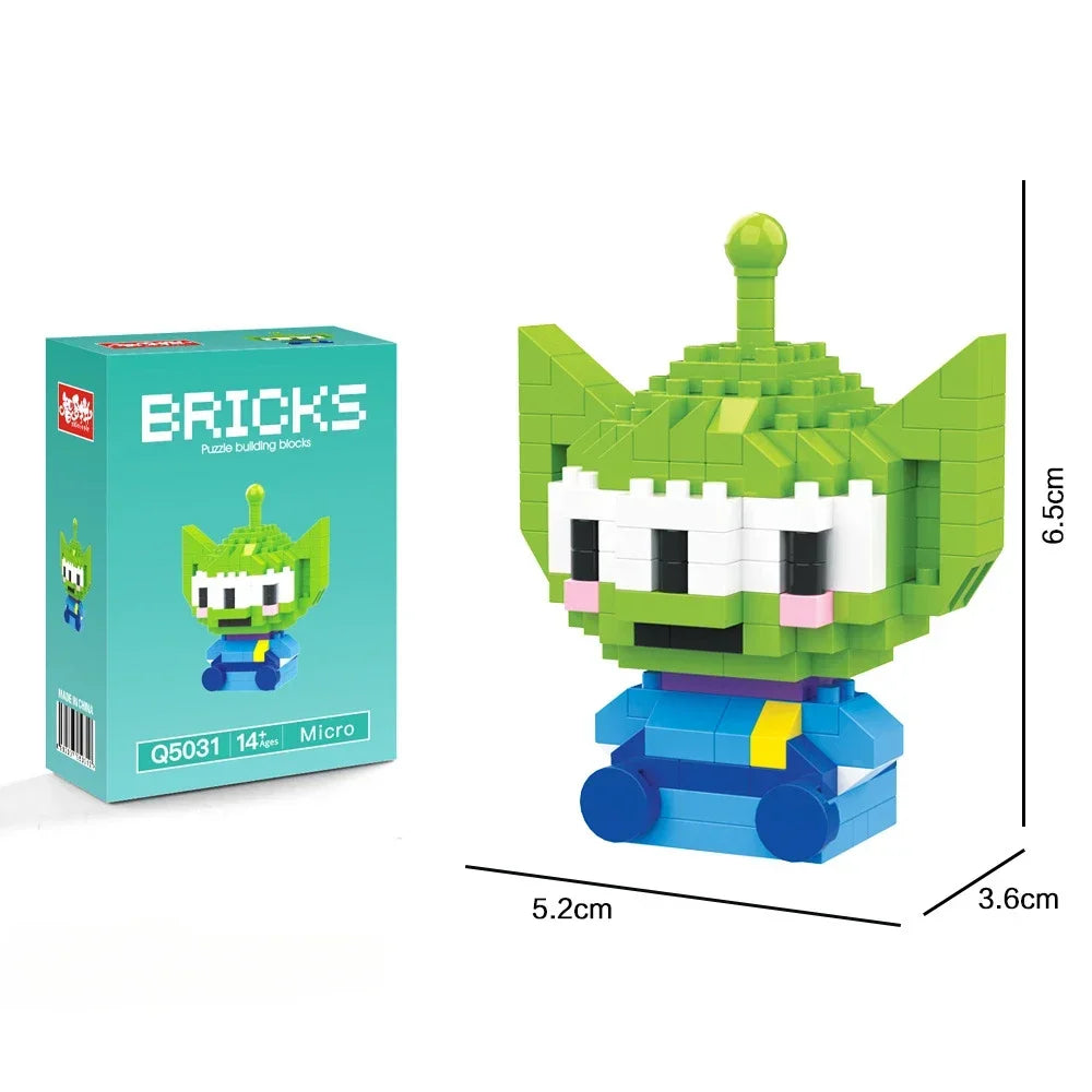EZ New Super Mario Q Cartoon jigsaw Puzzle Blocks for children Small particles  educational toy student doll model gift