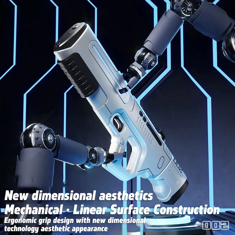 EZ New Pulse Electric Continuous Shooting Water Gun Powerful Water Spray Light Large Capacity Self-priming Children's Summer Toy
