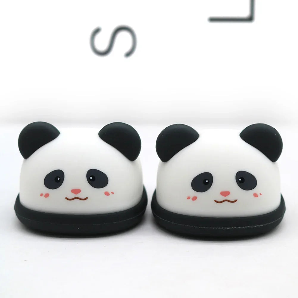 EZ Cartoon Rubber Slippers for Mini Labubu 17cm Vinyl Dolls Macaron Style