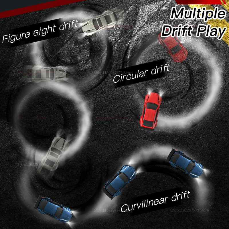 EZ New 4WD 2.4GHZ RC Simulation Mini Drift Car Palm Racing Model Desktop Toys 1/64 Scale Remote Control Car Gift For Children Boys
