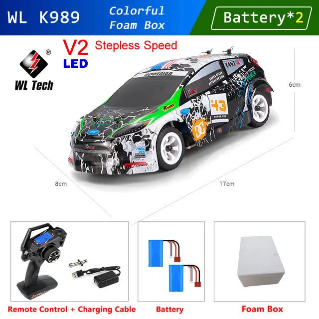 EZ WLtoys K969 K989 Pro 1:28 4WD 2.4G Mini RC Racing Car High Speed Off-Road Remote Control Drift Toys Alloy Vehicle for Kids Gift