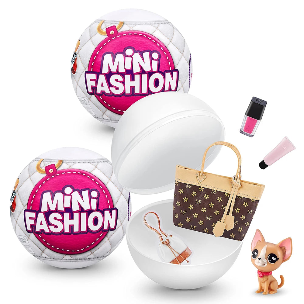 EZ Zuru 5 Surprise Mini Brands Toys Original Miniature Toy  Mini Bags Mystery Blind Box Accessories for Dolls Fashion Bag Shoe Toys