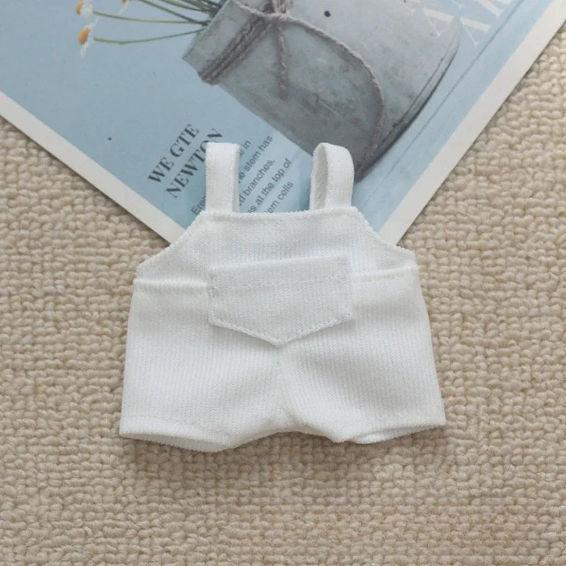 EZ Mini Doll'S Clothes Outfit Accessories For Korea Kpop Exo 15-17cm Labubu Idol V1 V2 Pocket overalls Clothing Gift