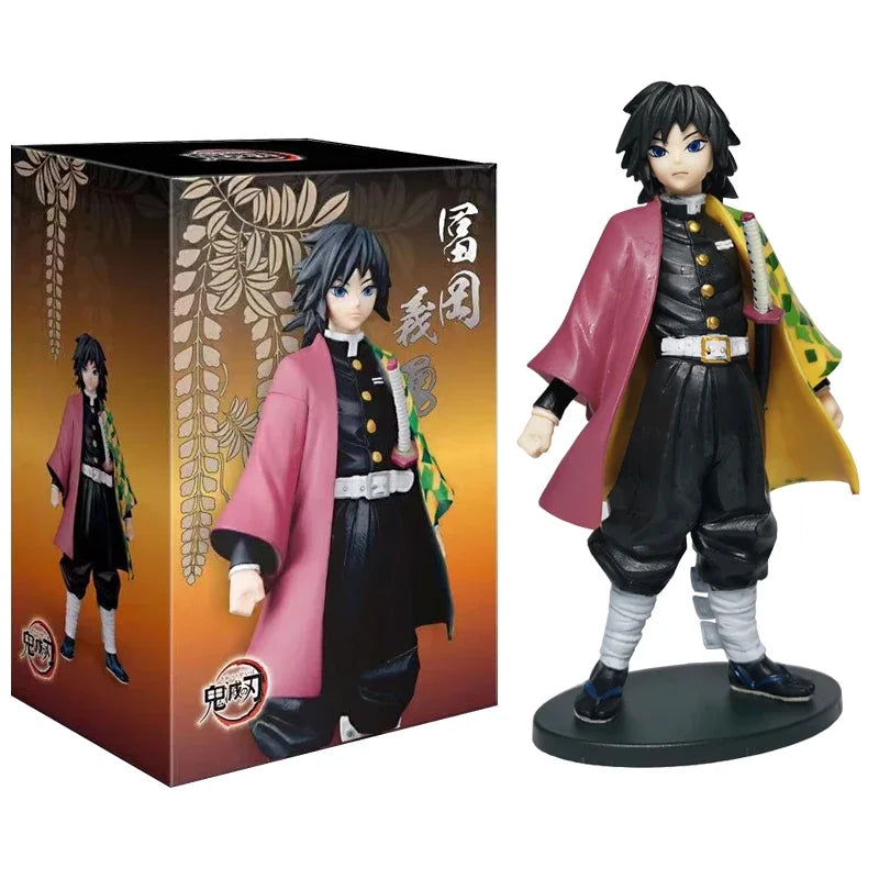 EZ Anime Figure Demon Slayer Figures Kimetsu No Yaiba Doll Tanjiro Nezuko Zenitsu Figurine Inosuke Warrior Action Figure Model Toys