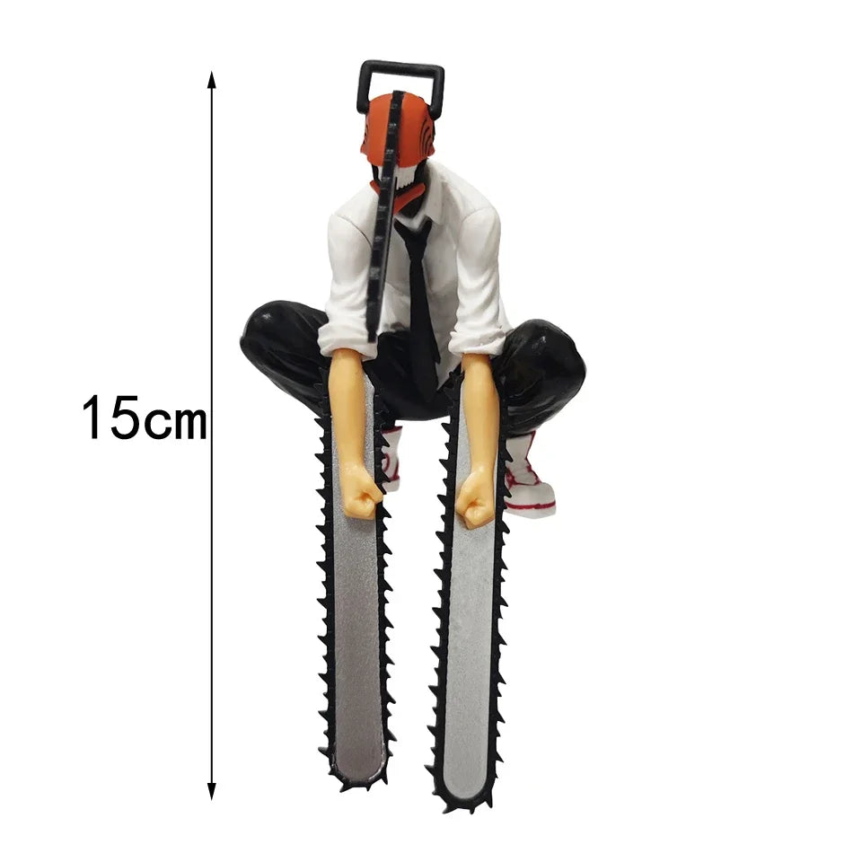 EZ 18cm Chainsaw Man Anime Figure Power Denji Action Figure PVC Chainsaw Man Power Figurine PVC Adult Collection Model Doll Toys