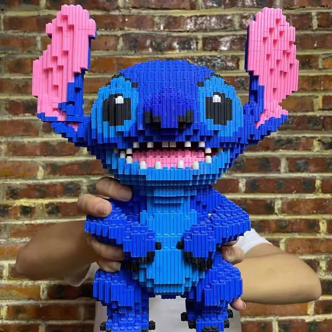 EZ Disney Building Block Stitch Giant Stitzer Assembly Toy Children's Birthday Gift Puzzle Desktop Decoration