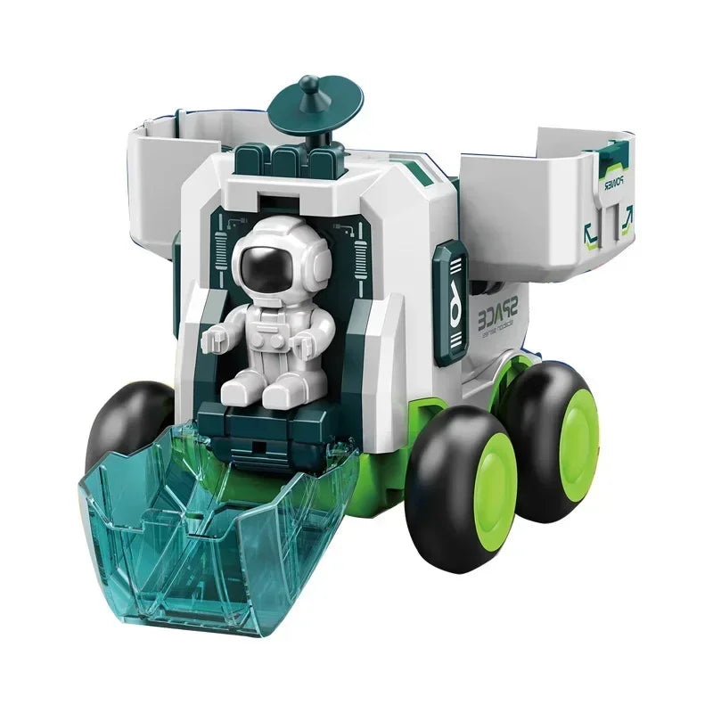 EZ Children Puzzle Space Toy Car Simulation Model Astronaut Rocket Spaceship Series Toy Car for Boys Gift