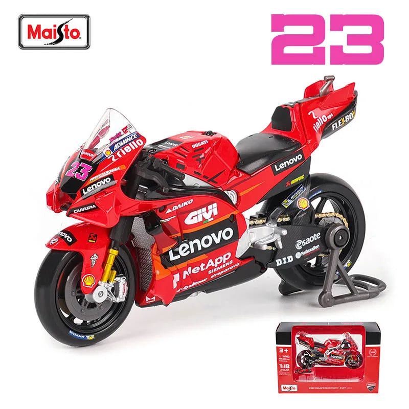 EZ Maisto 1:18 2022 Ducati Pramac Racing #5 Zarco #89 Martin Licensed Simulation Alloy Motorcycle Model Colle Yamaha