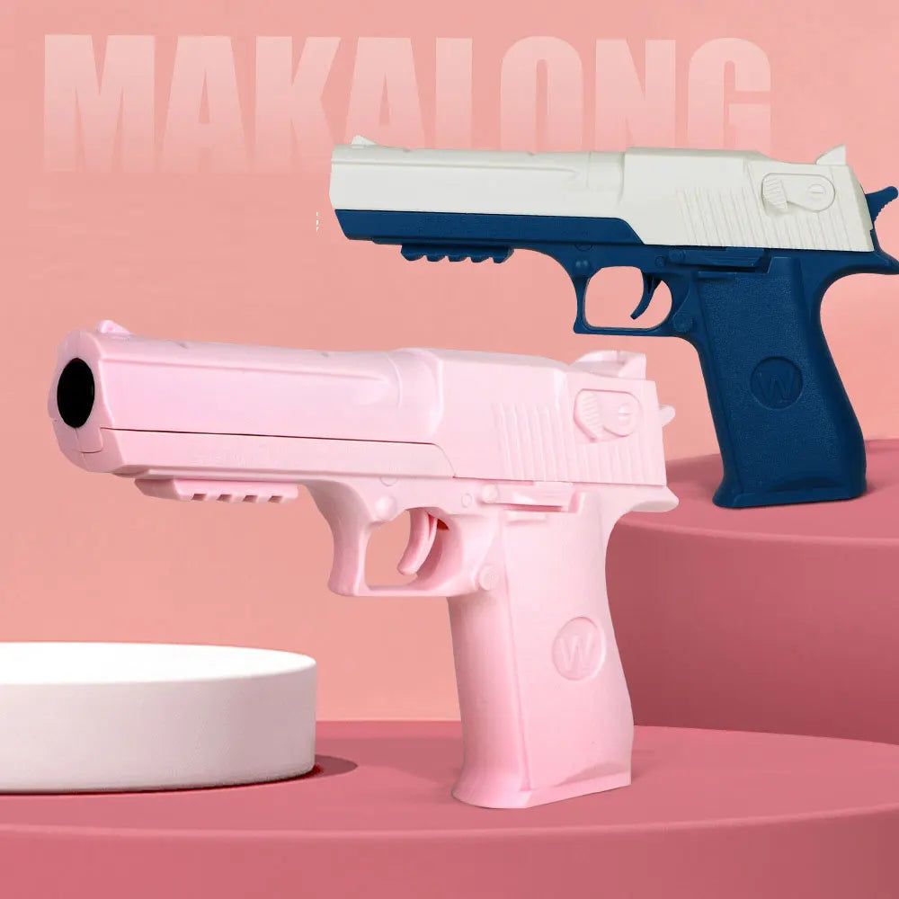 EZ Children Toy Guns Plastic Pistol Manual Handgun Toy Foam Dart Blaster Shooting Model Launcher For Boys Girls Outdoor Games