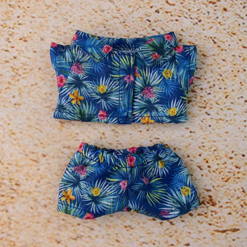 EZ Hawaii Summer Beach Style Clothes For labubu 3.0 v1/v2/v3 clothes outfits For Ropa labubu Doll Clothes Accessories