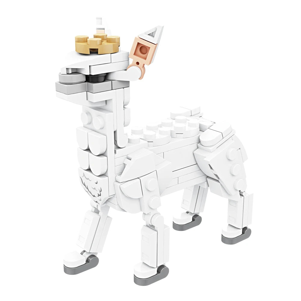 EZ Animals Figures Fox Kangaroo Giraffe Figure Model Building Blocks Kits Toys For Children Wild Animal Kids Gifts