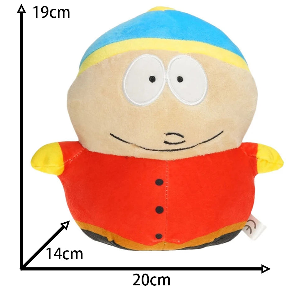 EZ 20cm Anime Cartoon South Park Character Cartman Stan Butters Plush Doll Boy Kid Stuffed Toy For Children Christmas Gifts pillow