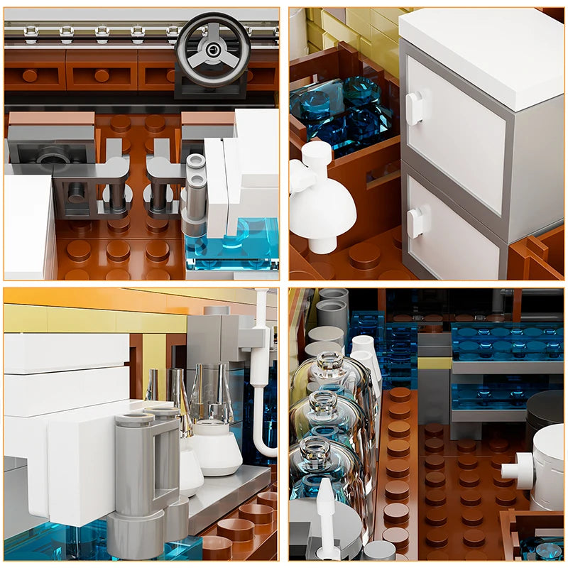 EZ Technical Breaking Bad RV Adventure Camper Bus Car Model Building Blocks Fit Car Vehicle Assemble Bricks Toys For Boys Avid Fans