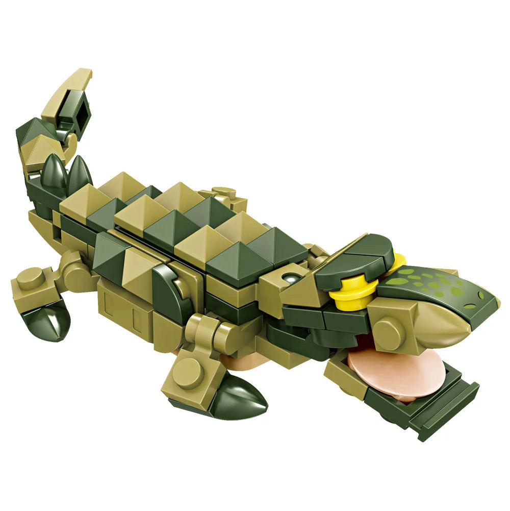 EZ Animals Figures Fox Kangaroo Giraffe Figure Model Building Blocks Kits Toys For Children Wild Animal Kids Gifts