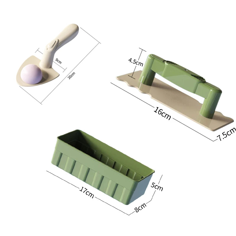 EZ Children Beach Toys Shovel Sandbox Castle Building Sand Brick Walls Molds Tools Summer Outdoor Games Kids Play Water Sands Toys