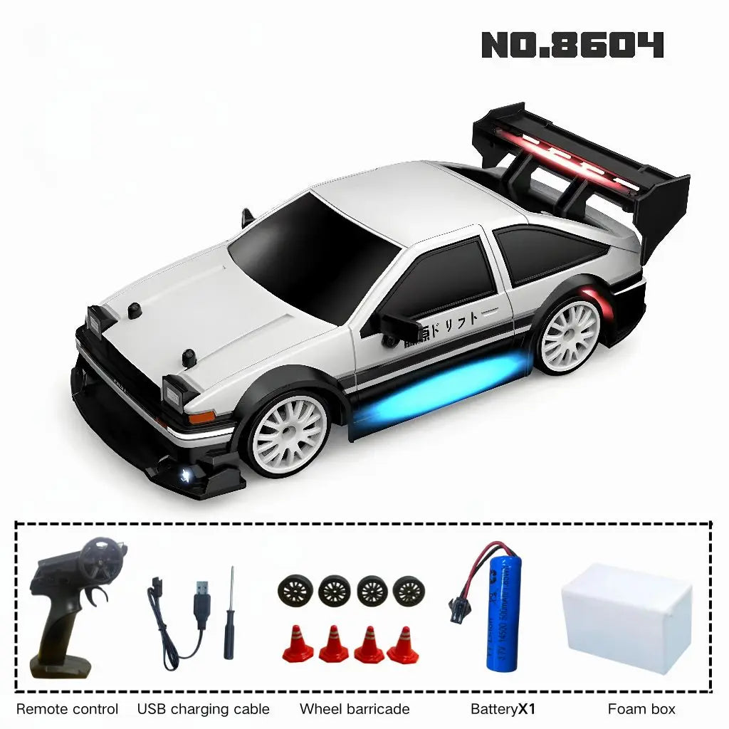 EZ New 1:24 RC drift vehicle, Mustang 4WD cars, racing car with remote control, gift, competition racing car, children's toy