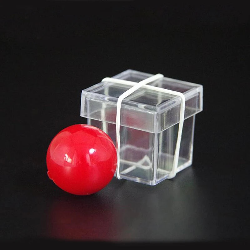 EZ Bandit Ball Penetrate Through Clear Box Magic Tricks Magician Close Up Street Illusions Gimmick Props Mentalism Comedy Toy Magia