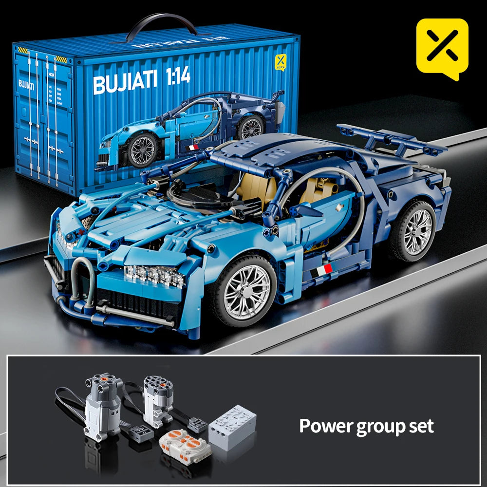 EZ ToylinX Technical Building Blocks Racing Sport Car Speed Vehicle Model City Mechanical Super Bricks Puzzle Toys Adult Gift