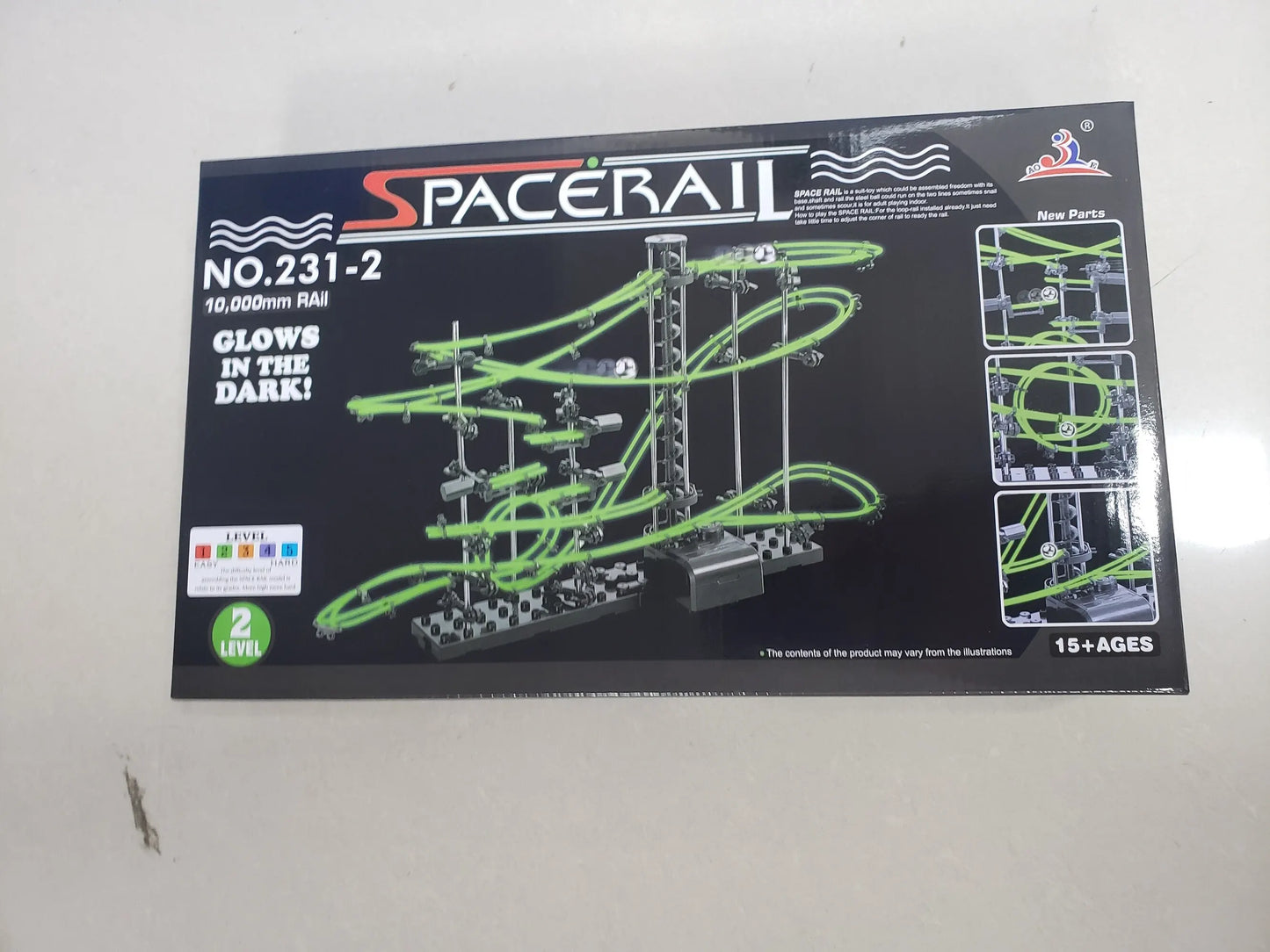 EZ Marble Run Maze Race Track Games Luminous Spacerail Roller Coaster Level 2 3 4 Electric Elevator Model Education Science Toy
