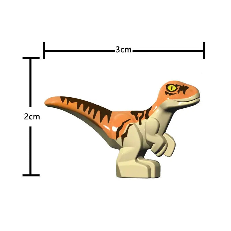 EZ Dinosaur World Chase Tyrannosaurus Rex Spinosaurus StegosaurusColor Baby Building Blocks Accessories Toys for children gift
