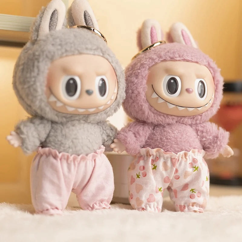 EZ Cute Mini Plush Doll's Clothes Bloomers For 17cm Labubu Idol Dolls Trousers Mini Shorts Clothing DIY Kid Gift Dolls Accessories