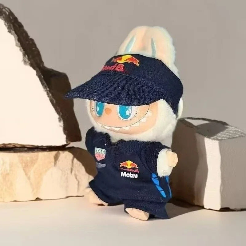 EZ Only Selling Clothes 17cm First Second Generation Labubu Basketball Clothes Cute Doll Decoration Handmade Doll Clothes