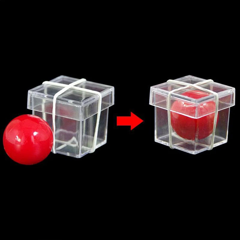 EZ Bandit Ball Penetrate Through Clear Box Magic Tricks Magician Close Up Street Illusions Gimmick Props Mentalism Comedy Toy Magia