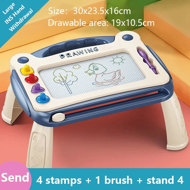 EZ Children's Magnetic Drawing Board Writing Board Colored Graffiti Board Art Education Drawing Toy Interactive Early Education Toy