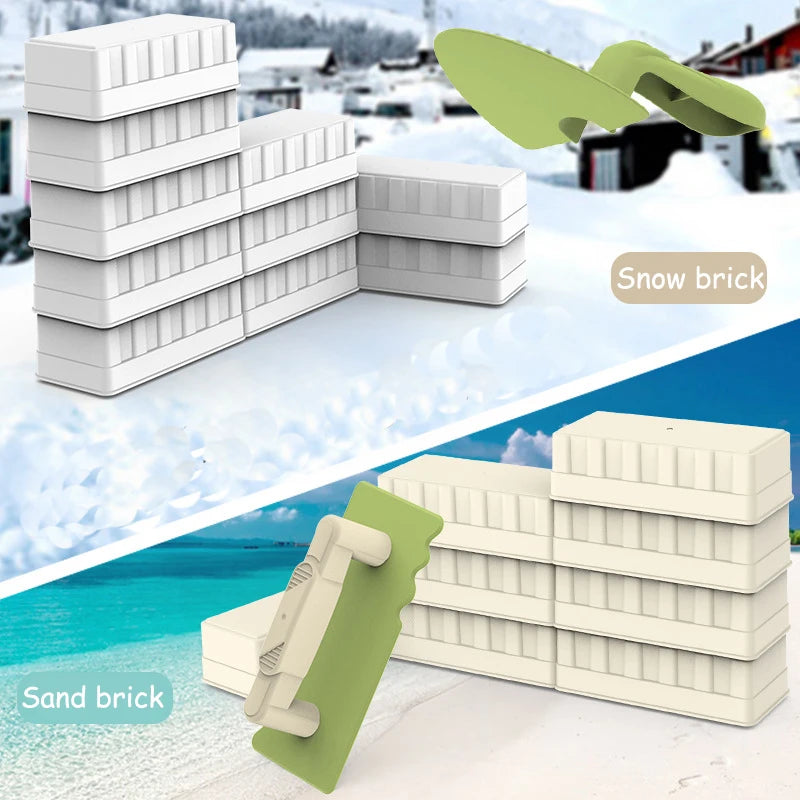 EZ Children Beach Toys Shovel Sandbox Castle Building Sand Brick Walls Molds Tools Summer Outdoor Games Kids Play Water Sands Toys