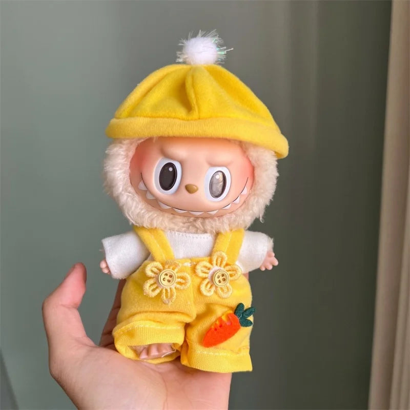 EZ Mini Plush Doll Clothes Outfit Accessories for 17cm Labubu V1 V2 and Multiple Series - The Perfect Attire for Your Doll