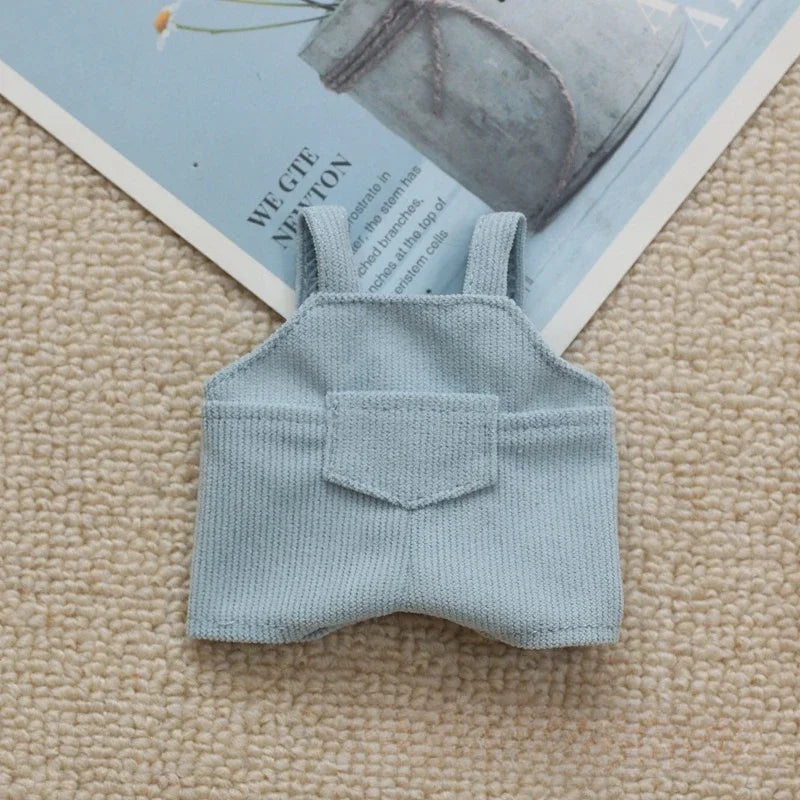 EZ Mini Doll'S Clothes Outfit Accessories For Korea Kpop Exo 15-17cm Labubu Idol V1 V2 Pocket overalls Clothing Gift