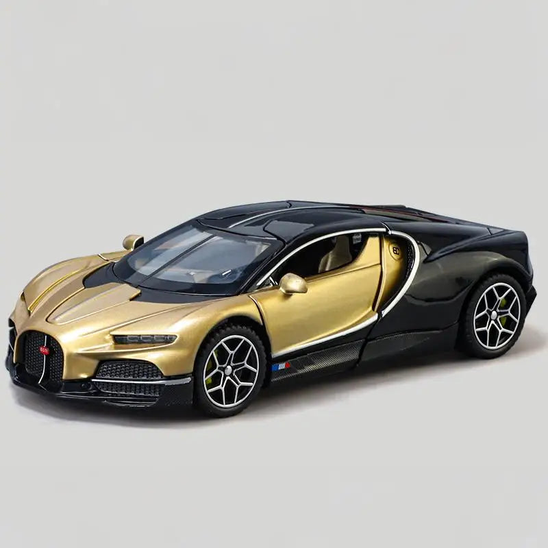 EZ 1:32 Bugatti Tourbillon V16 Supercar Alloy Metal Diecast Model Car Children's Toys Mini GT Collection Hobbies Birthday Gifts Boy