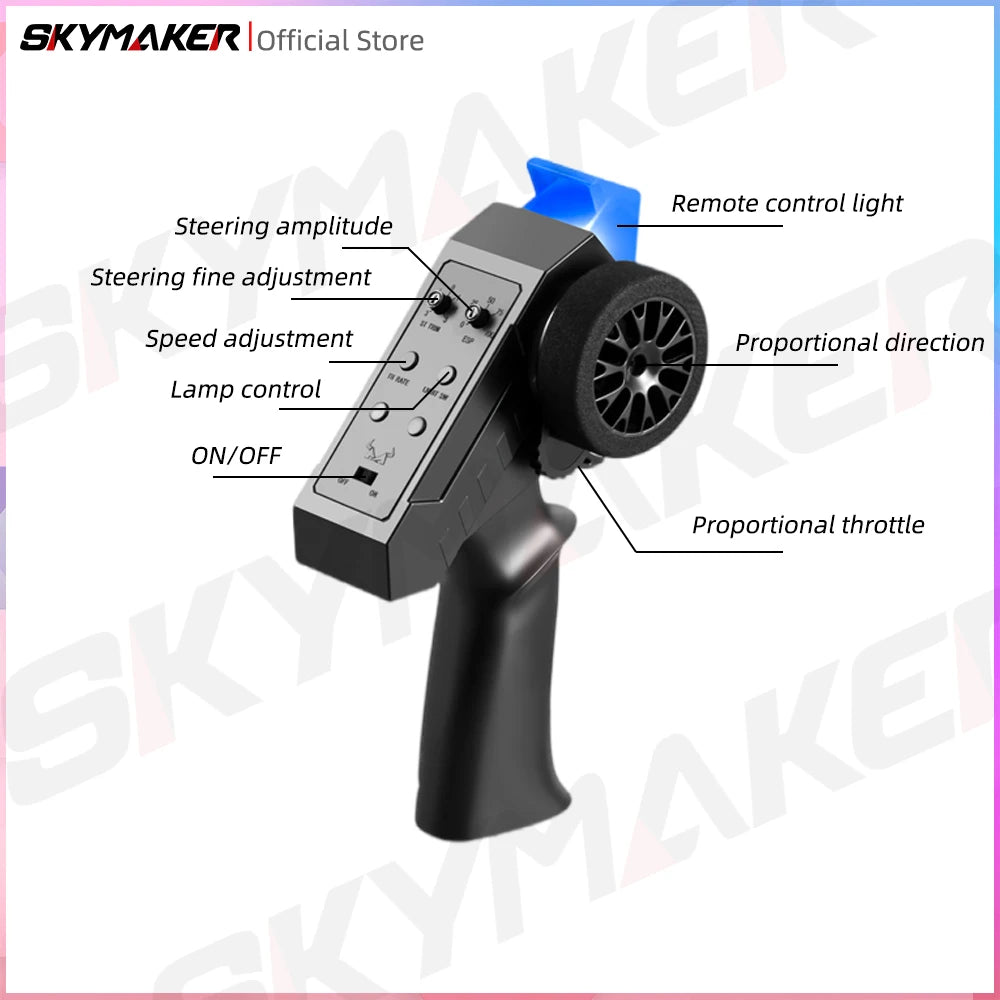 EZ MN128 1/12 RC Car 4WD Jeep Model 2.4G Remote Control LED Light 4X4 Off Road 4WD Climbing RC Truck Electric Toy Car Gift for Boy