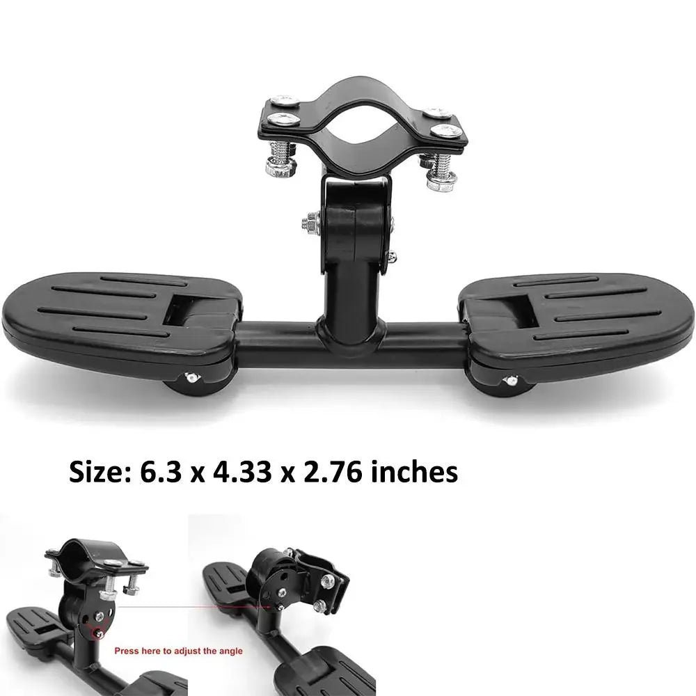 EZ Toddler Balance Bike Footrest with Folding Foot Pegs Universal for Kick Scooters with Seat Push No Pedal Balance Bicycle