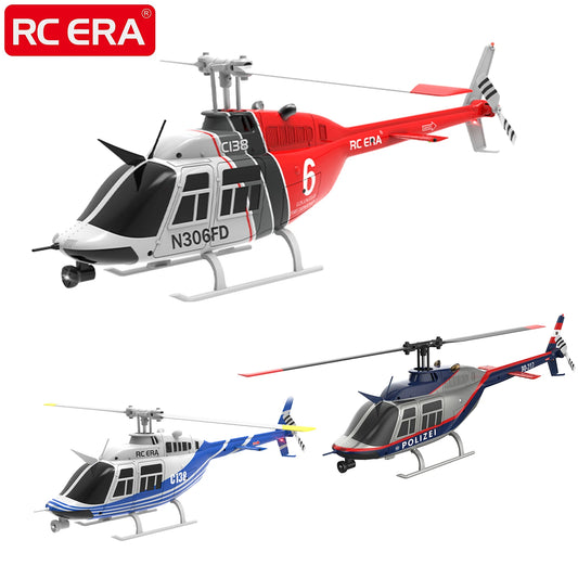 EZ RC ERA C138 BELL 206 Jet Ranger 6-axis Gyro Stabilized Altitude Hold 4ch RC Helicopter Aircraft Hobby for Adults -RTF