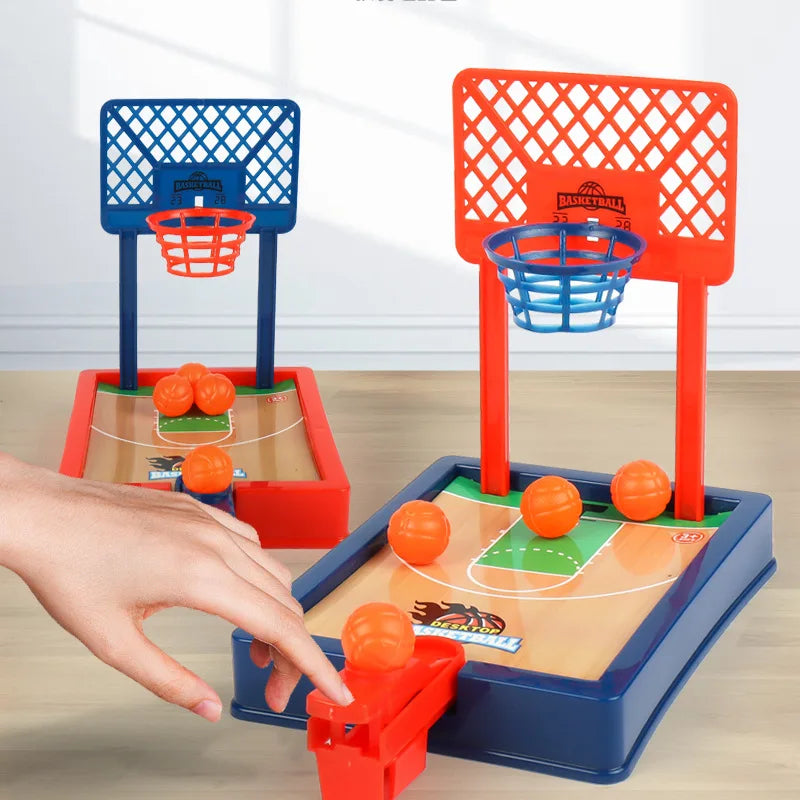 EZ Mini Desktop Board Game Basketball Hoop Finger Shooting Machine Party Table Interactive Sport 2 Players Games Ball Toys For Kids