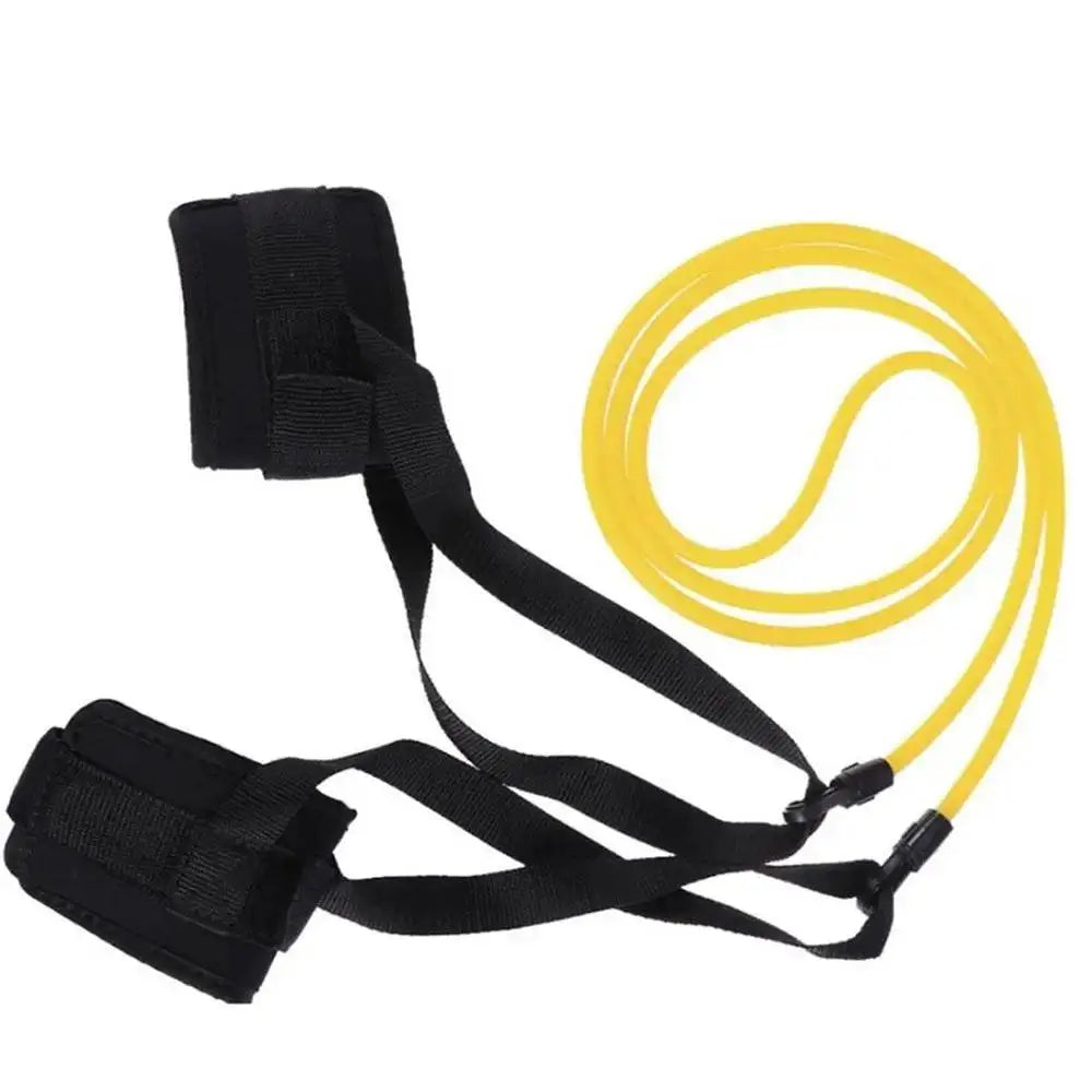 EZ Adjustable Swim Training Resistance Elastic Belt Swimming Pool Exerciser Safety Rope Latex Tubes Swimming Training Rope